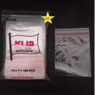 10x7 Plastic Clips (100 pieces) 10cm x 7cm Ziplock/ for Soy Sauce, Chili Sauce, and Medicine Ziplock