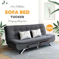[TECK SENG] TUCKER 3 Seater Foldable Sofa Bed/ 2 Seater/ 4 Seater/ Home Living Furniture/ Free Pillows/ Ready Stock