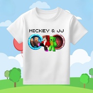 【220G 100%Cotton Tshirt】NELLY KATUN KSF - MIKEY and JJ Viral Game Kids Cotton T-Shirt (2-16T) Unisex