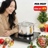 Kalpen Kampfer KF18 18cm / KF20 20cm / KF24 24cm premium 3-layer seamless bottom 304 stainless steel