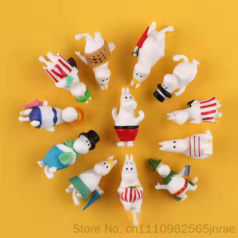 new Moomin 3D Fridge Magnet Moomin Valley Cartoon Character Figurine Magnetic Sticker Collectible Gi