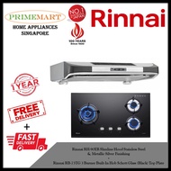 Rinnai RH-90ER Slimline Hood + Rinnai RB-73TG 3 Burner Built-in Hob *BUNDLE DEAL - FREE DELIVERY