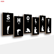Vo1z03 - Custom Wall Decorations with Early Time Prayer Writing 6 pcs Wall Decorations Home Decorati