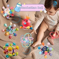 【GoodStar】Baby Toy Manhattan Baby Teether Ball BPA free/Atomic Manhattan Ball Soft Baby Teether BPA 