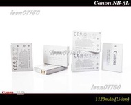 【限量促銷】Canon NB-5L 原廠鋰電池For IXUS 860IS/950IS/970IS/980IS