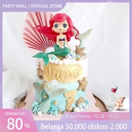 Ariel Mermaid Cake Topper Mermaid Cake Pick Birthday Cake Decoration Miniature Princess Ariel Mermai
