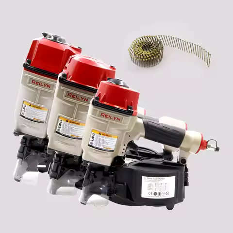 Reilyn Coil Nailer CN57 CN70 CN80 Pallet Nailing Gun 50-80mm Air Nailer for Roof Furniture Sheathing
