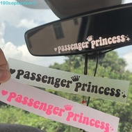 SEPTEMBERB Passenger Princess Sticker, Self Adhesive Passenger Princess Passenger Princess Car Stickers, Personality Creative Funny Car Mirror Decoration