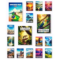 Fridge Magnet South America 2x3 Inches Souvenir V3