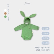 Long-sleeved bodysuit with Bunny Hat BF05 Hinata