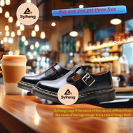 Dr.Martens  Core Polley Single button Mary jane shoes Thick Bottom Vintage Uniform shoes Same Style 