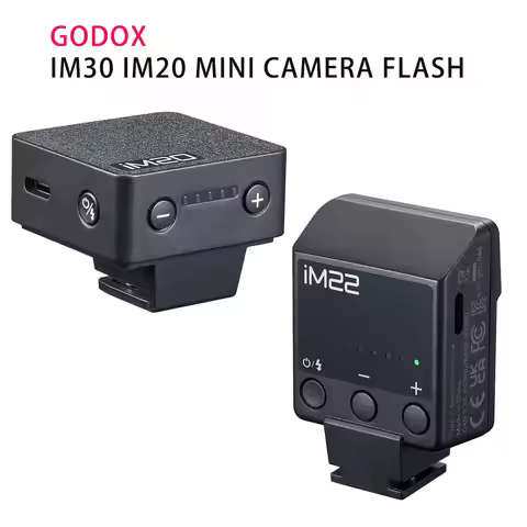 Godox iM30 iM20 Mini Camera Flash for Canon Fuji f1-230 Sony zv1 zve10 Ricoh gr3 Nikon Panasonic Oly