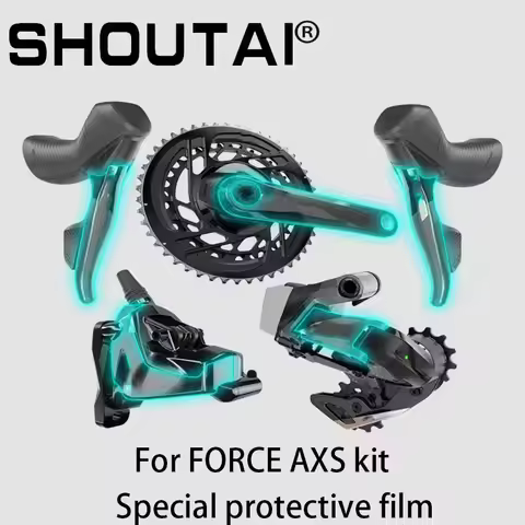 For SRAM FORCE AXS Kit Protective Film Road Bike MTB Full Set Of Crank Tooth Disc Rear Dial Brake Ha