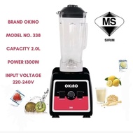 2L OKINO 1300W Jug Blender Heavy Duty SIRIM CERTIFIED High Speed Commercial Juice Ice Mixer Milk Fru