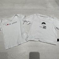 H&amp;M 有機棉T-shirt 6-9m 粗穿衣保母家買衣贈衣週歲一歲男孩玩沙溜滑梯戶外活動愛爸爸lovedad父親節