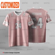Jersey Custom Name Coquette New Color Scheme Coquette Jersey American Style Jersey Girl Summer Top S