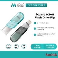 SanDisk iXpand Flash Drive Flip 2-in-1 Dual Drive OTG Lightning & USB 3.1 Gen 1 for iPhone & iPad (2