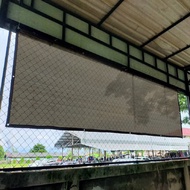 Brown Color Privacy Screen Fence Sun Shade Mesh Fence Canopy Awning Privacy Screen Shades Net Window