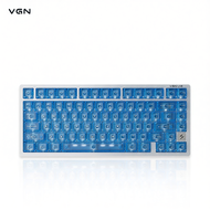 VGN | คีย์บอร์ดกลไกแม่เหล็กไฟฟ้าแบบกำหนดเอง 75 ปุ่ม ติดตั้งด้วย Gasket Mount