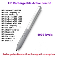 4096 Stylus Pen Hp Rechargeable Active Pen G3 (6sg43ut) For Hp Elitebook X360 830 G9 Laptops