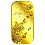 999.9 Pure Gold | 2g SG Orchid (Series 1) Gold Bar