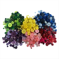 1200-1500Pcs Resin Buttons Sewing Button Assorted Sizes for Sewing DIY Manual Button Painting Handma