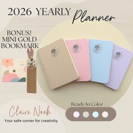 Clairie Nook Yearly Planner 2026 Journal/ Journaling Diary Planner/ Yearly Journal/ – Custom Name