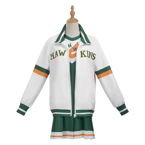 Chrissy Cunningham Cosplay Costume Halloween Party Dress, Hawkins Lucas' School Cheerleading Uniform