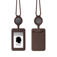 [Bone-RFID] ที่ห้อยบัตรพนักงาน พร้อมสายคล้องคอ : ซิลิโคน / มี RFID สแกนบัตรได้ทั้งสองด้าน / ใส่บัตรเ