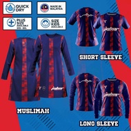 FAZZ JDT02 - KID ADULT / MUSLIMAH JERSEY ANAK J0H0R D4RUL T4Z1M HOME FAN MADE 2022 RED BLUE