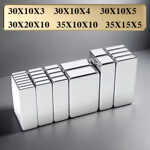 Powerful Neodymium Magnet N35 NdfeB Permanent Magnetic imanes Block Super Strong Fridge Magnets DIY 