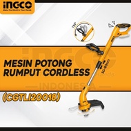 MESIN Ingco CGTLI20018 Cordless String Grass Trimmer P20S 20V 2Ah Lawn Mower Battery Brush Cutter Ba