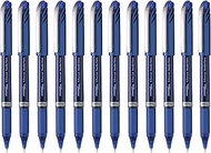 Pentel BLN25-CX Energel Plus Liquid Gel Rollerball Pen Needle Tip 0.25mm Line Blue (Pack of 12)