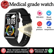 Health Model Smart Watch Men ECG+PPG Wireless Call Heart Rate Blood Pressure Blood Sugar Oxygen Over