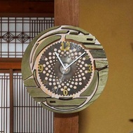 手工藝掛鐘 藝術掛鐘 再利用割草機刀片的掛鐘 再利用舊木料的木製掛鐘 206