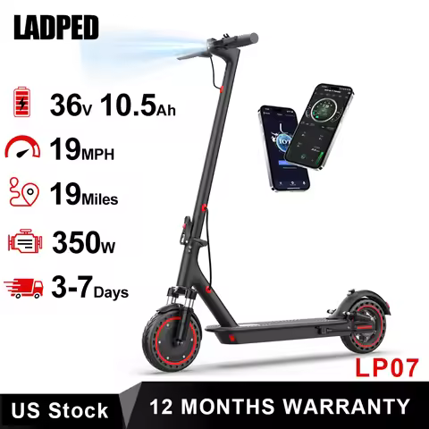 LADPED LP07 Electric Scooter 350W 19mph APP Smart Control 8.5inch tire Folding Electric Scooter 16mi