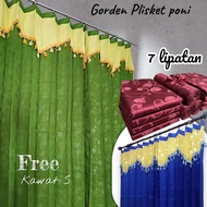 Curtain tassel fringe/ Long window curtain Wire rail curtain aesthetic minimalist curtain