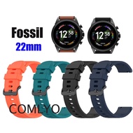 Fossil Men Smart watch Strap 22mm Band  Silicone Sports Soft Bracelet GEN 5 6 4 FS5132 FS4682 CH2953 FS5237