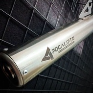 Custom standard racing exhaust for Honda Win 100 C70 Supra Grand Stainless