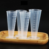 WeBear Cafe Plastic Measuring Cup Triangle Shape With Scale Slim Clear High Temperature Resistant 50