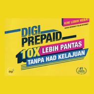 DIGI Sim Card Prepaid Unlimited 5G new number. All App Can Register.