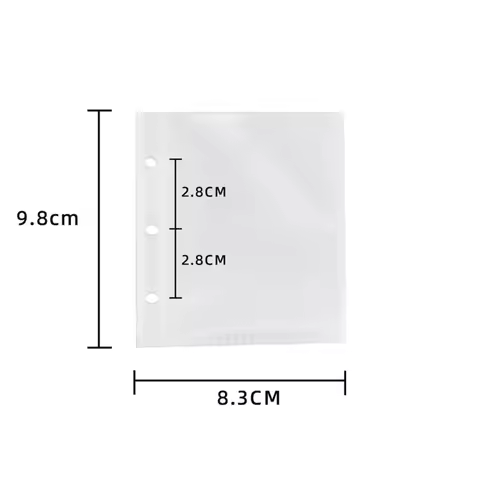 Acrylic Photo Album A5/A7/A8 Water Ripple Design Idol Card Organizer Loose-leaf Pictures Storage Boo