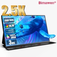 Bimawen 16 Inch 2.5K 144Hz Portable Monitor 2560X1600 100 Adobe SRGB Display Game Screen For Laptop 