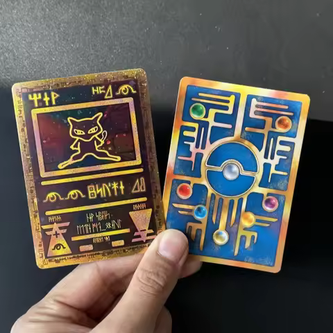 Diy Pokemon Ptcg Ancient Mew Classic Egypt Card Single Foil Game Trading Collection Toys Gifts