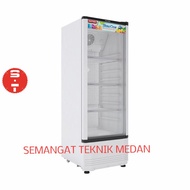 SCN-180L SHOWCASE SHOW CASE KULKAS 3 RAK DISPLAY POLYTRON SCN 180 L