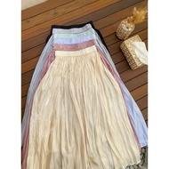 SHIMMER SKIRT | CASUAL SKIRTS | MIDI Skirt | PLAIN SHIMMER