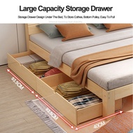 Solid Wood Bed 1.2-1.8M Pine Double Economical Modern Minimalist 2M Rental Room Simple Single Bed 30