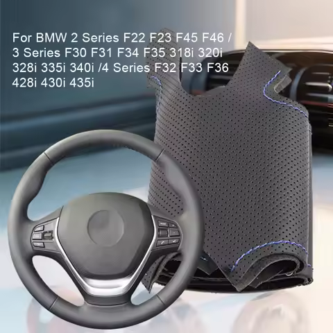 DIY Car Steering Wheel Cover For BMW 2 Series F22 F23 F45 F46 /3 Series F30 F31 F34 F35 318i 320i 32