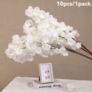 10pcs artificial cherry blossom branches fake cherry blossom branches artificial high quality cherry