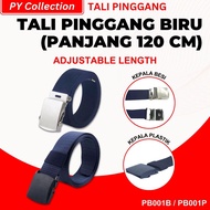 SCHOOL BELT LOW SCHOOL WAIST STRAP/ - biru 120CM - 130CM LENGTH PB001B - PB001P
